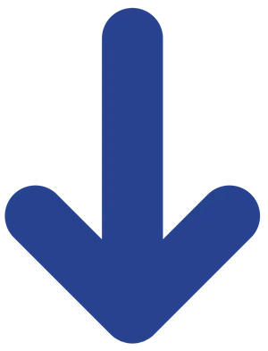 Downward Blue Arrow PNG Image