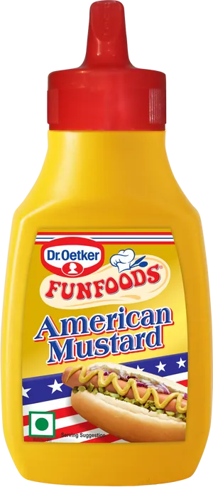 Dr Oetker American Mustard Bottle PNG Image