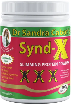 Dr Sandra Cabot Synd X Protein Powder PNG Image