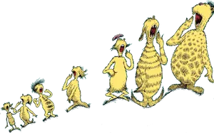 Dr Seuss Singing Creatures PNG Image