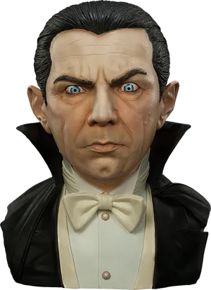 Dracula Character Portrait PNG Image