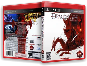 Dragon Age Origins P S3 Game Cover PNG Image