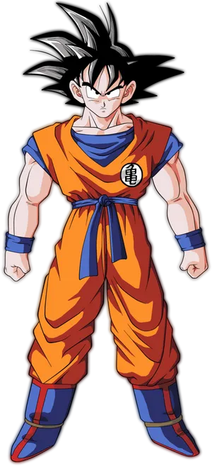 Dragon Ball Z Goku Standing Pose PNG Image