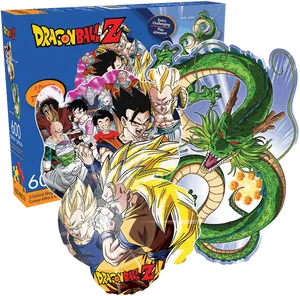 Dragon Ball Z Puzzle Packaging PNG Image