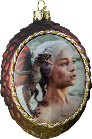 Dragon Queen Christmas Ornament PNG Image