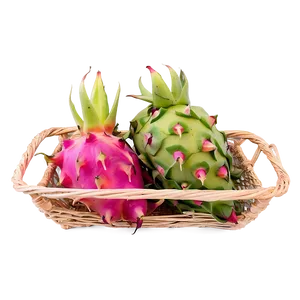 Dragonfruit In Shopping Basket Png Gor PNG Image