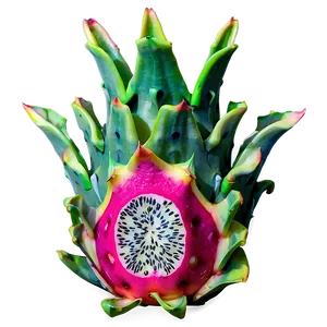 Dragonfruit Piece Isolated Png 71 PNG Image