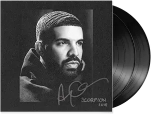 Drake Scorpion Album Cover Vinyl PNG Image