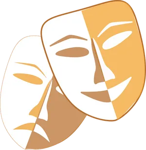 Drama_ Masks_ Comedy_and_ Tragedy PNG Image