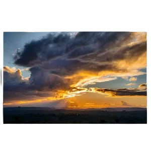 Dramatic Cloudy Sunset Png Vmu PNG Image