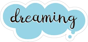 Dreaming Cloud Graphic PNG Image