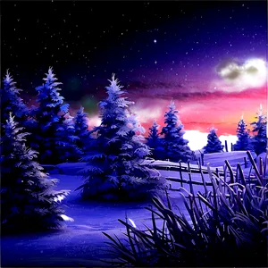 Dreamy Frosty Night Png 87 PNG Image