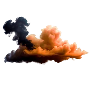 Dreamy Orange Smoke Cloud Png Ypu PNG Image