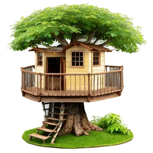 Dreamy Tree House Png Pxp PNG Image