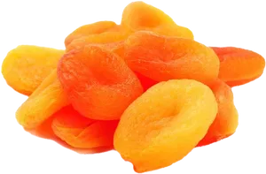 Dried Apricots Pile Transparent Background PNG Image