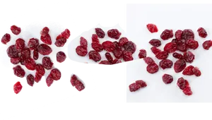 Dried Cranberries Scattered Transparent Background PNG