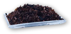 Dried Tea Leaveson Tray PNG Image