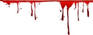 Dripping Blood Banner PNG Image