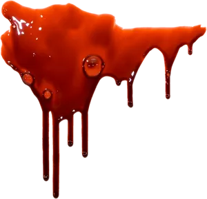 Dripping Red Liquid Splash PNG Image