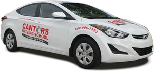 Driving School Car_ Hyundai Elantra PNG Image