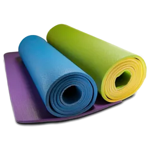 Dual-color Yoga Mat Png Feo PNG Image