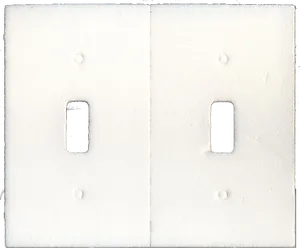 Dual Light Switch Plate Texture PNG Image