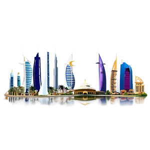 Dubai Skyline Png 06242024 PNG Image