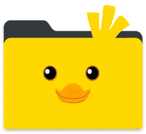 Duck Themed Folder Icon PNG Image