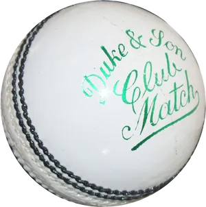 Duke Club Match Cricket Ball PNG Image