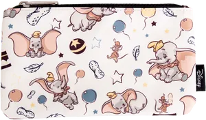 Dumbo Printed Pouch Design PNG Image