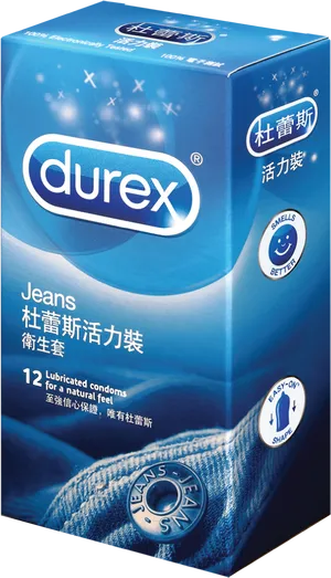 Durex Jeans Condoms Pack PNG Image