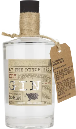 Dutch Dry Gin Bottle PNG Image