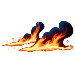 Dynamic Anime Fire Png 34 PNG Image