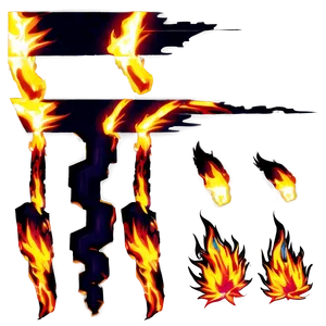 Dynamic Anime Fire Png Vyh88 PNG Image