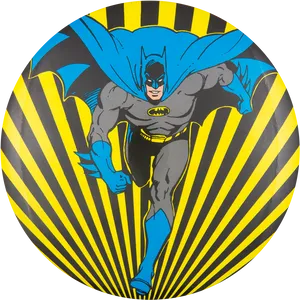 Dynamic Batman Illustration PNG Image