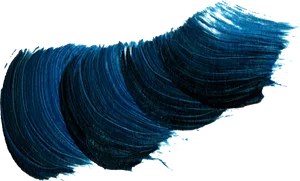 Dynamic Blue Paint Stroke Texture PNG Image