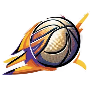 Dynamic Cartoon Basketball Png Cnt71 PNG Image