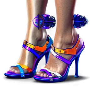 Dynamic Duo-tone Heels Png Cej PNG Image