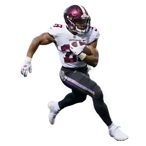 Dynamic Football Player Action Pose PNG Image