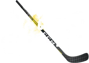 Dynamic Hockey Stick Power Illustration PNG Image