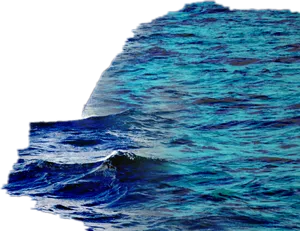 Dynamic Ocean Wave Texture PNG Image