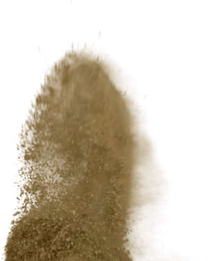 Dynamic Sand Explosion PNG Image