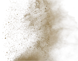 Dynamic Sandstorm Dispersion PNG Image