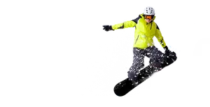 Dynamic Snowboarder Action Shot.png PNG Image