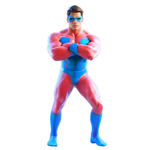 Dynamic Superhero Pose Png 05062024 PNG Image