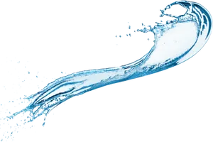 Dynamic Water Splash Against Black Background.jpg PNG Image