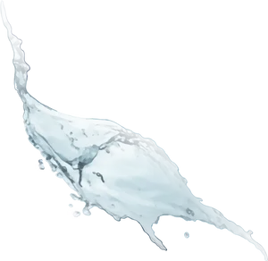 Dynamic Water Splash Isolatedon Black PNG Image