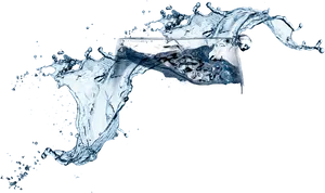 Dynamic Water Splash Photography PNG Image