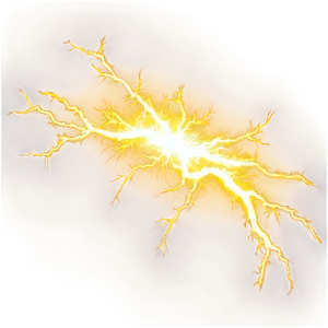 Dynamic Yellow Lightning Effect Png Qxf PNG Image