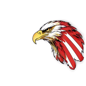 Eagle Head With Flag Background Png 06292024 PNG Image